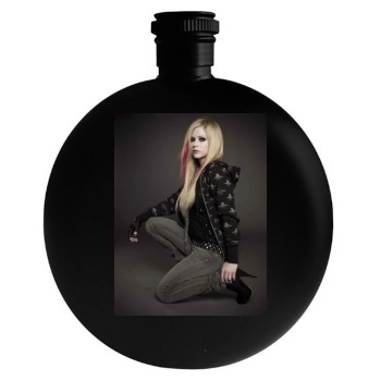 Avril Lavigne Round Flask