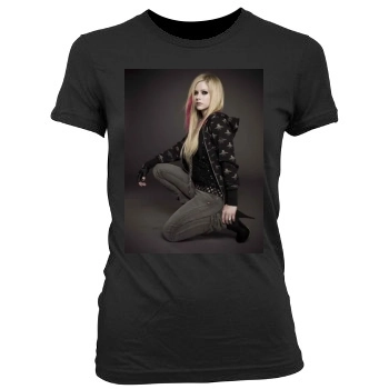 Avril Lavigne Women's Junior Cut Crewneck T-Shirt