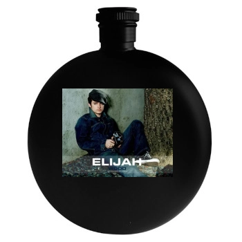 Elijah Wood Round Flask