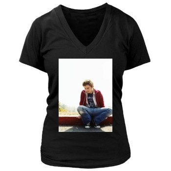 Elijah Wood Women's Deep V-Neck TShirt