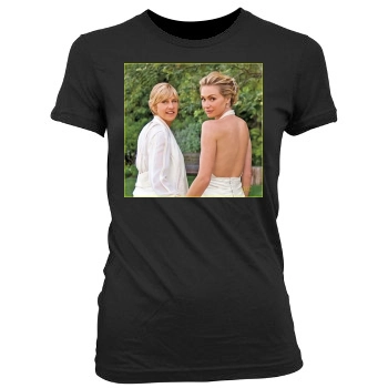 Ellen DeGeneres Women's Junior Cut Crewneck T-Shirt