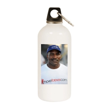 Evander Holyfield White Water Bottle With Carabiner