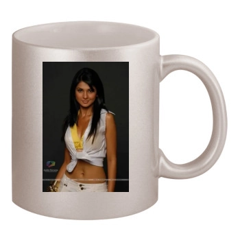 Jennifer Winget 11oz Metallic Silver Mug