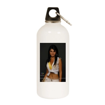 Jennifer Winget White Water Bottle With Carabiner