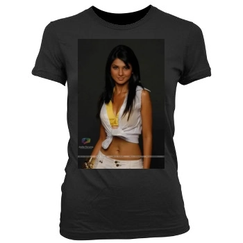 Jennifer Winget Women's Junior Cut Crewneck T-Shirt