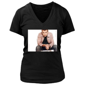 Ewan McGregor Women's Deep V-Neck TShirt