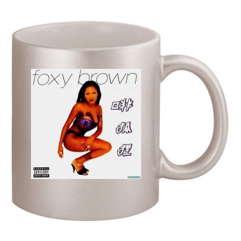 Foxy Brown 11oz Metallic Silver Mug
