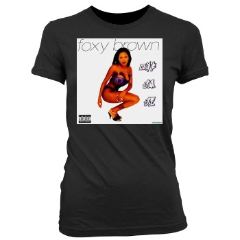 Foxy Brown Women's Junior Cut Crewneck T-Shirt