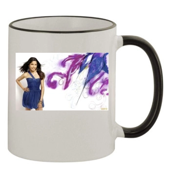 Freida Pinto 11oz Colored Rim & Handle Mug