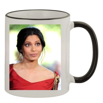 Freida Pinto 11oz Colored Rim & Handle Mug