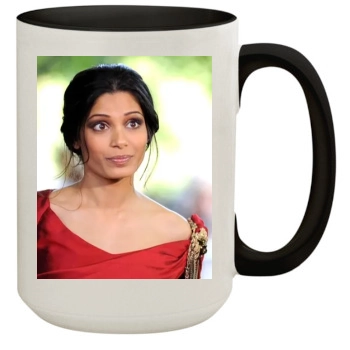 Freida Pinto 15oz Colored Inner & Handle Mug