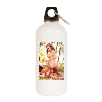 Carrie LaChance White Water Bottle With Carabiner