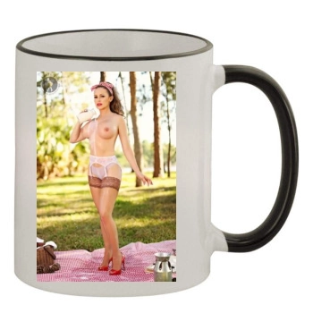 Carrie LaChance 11oz Colored Rim & Handle Mug