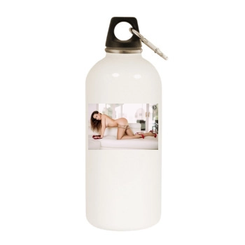 Carrie LaChance White Water Bottle With Carabiner