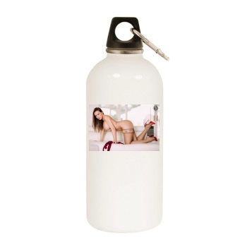 Carrie LaChance White Water Bottle With Carabiner