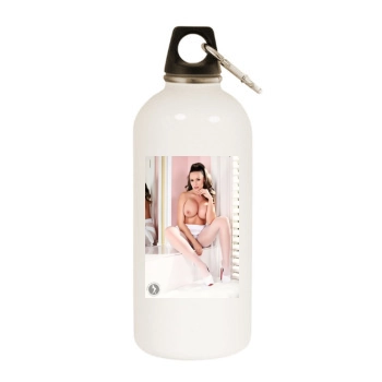 Carrie LaChance White Water Bottle With Carabiner