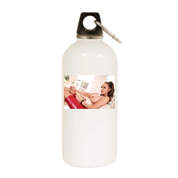 Carrie LaChance White Water Bottle With Carabiner