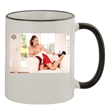 Carrie LaChance 11oz Colored Rim & Handle Mug