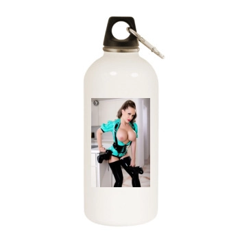 Carrie LaChance White Water Bottle With Carabiner