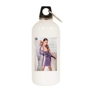 Carrie LaChance White Water Bottle With Carabiner