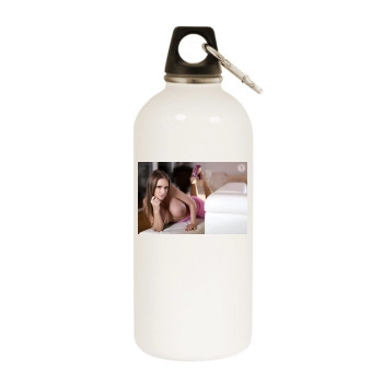 Carrie LaChance White Water Bottle With Carabiner