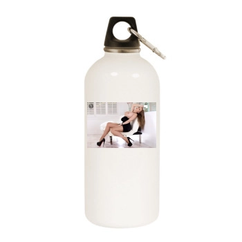 Carrie LaChance White Water Bottle With Carabiner