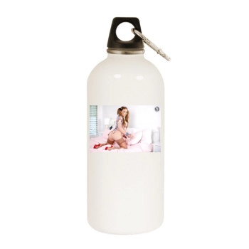 Carrie LaChance White Water Bottle With Carabiner