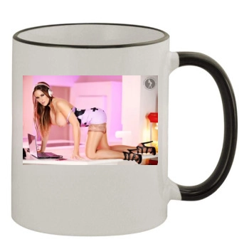 Carrie LaChance 11oz Colored Rim & Handle Mug