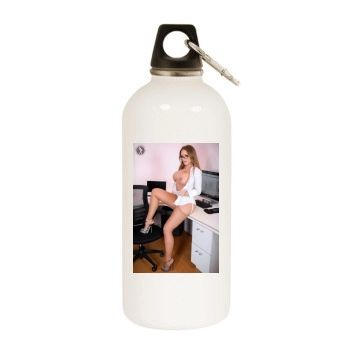 Carrie LaChance White Water Bottle With Carabiner