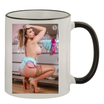 Carrie LaChance 11oz Colored Rim & Handle Mug