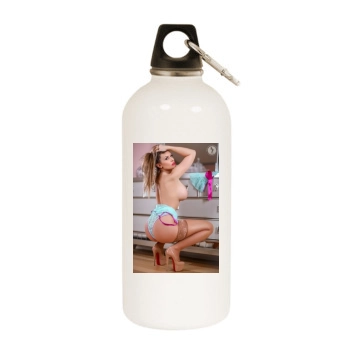 Carrie LaChance White Water Bottle With Carabiner