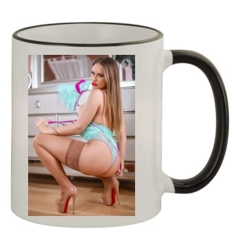 Carrie LaChance 11oz Colored Rim & Handle Mug