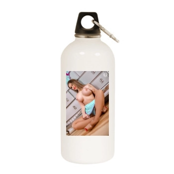 Carrie LaChance White Water Bottle With Carabiner