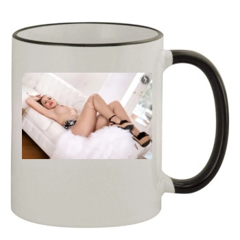 Carrie LaChance 11oz Colored Rim & Handle Mug