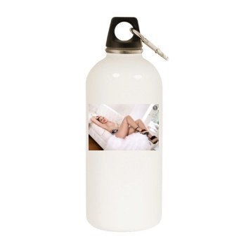 Carrie LaChance White Water Bottle With Carabiner