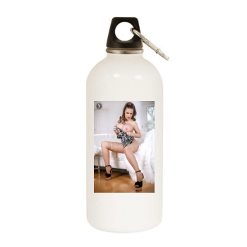 Carrie LaChance White Water Bottle With Carabiner