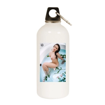 Carrie LaChance White Water Bottle With Carabiner