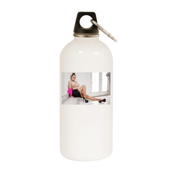 Carrie LaChance White Water Bottle With Carabiner