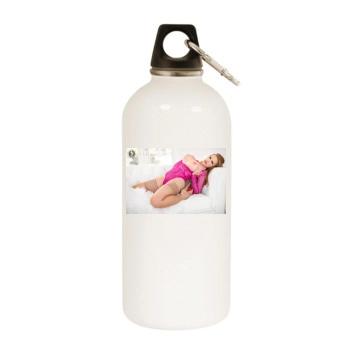 Carrie LaChance White Water Bottle With Carabiner