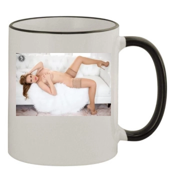 Carrie LaChance 11oz Colored Rim & Handle Mug