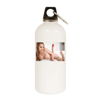 Carrie LaChance White Water Bottle With Carabiner