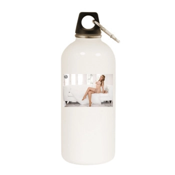 Carrie LaChance White Water Bottle With Carabiner