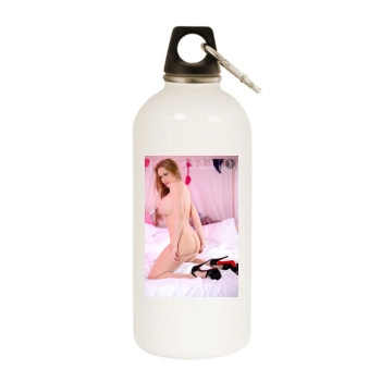 Carrie LaChance White Water Bottle With Carabiner