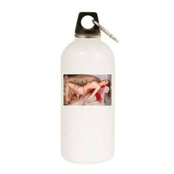 Carrie LaChance White Water Bottle With Carabiner