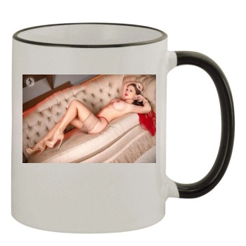 Carrie LaChance 11oz Colored Rim & Handle Mug