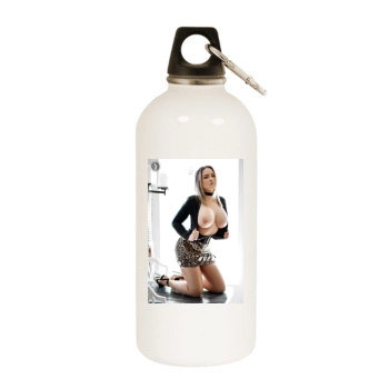 Carrie LaChance White Water Bottle With Carabiner