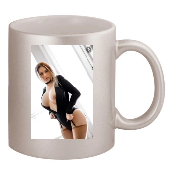 Carrie LaChance 11oz Metallic Silver Mug