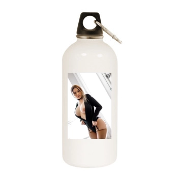 Carrie LaChance White Water Bottle With Carabiner