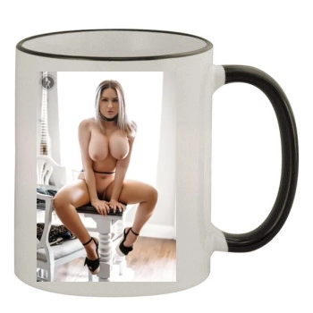 Carrie LaChance 11oz Colored Rim & Handle Mug