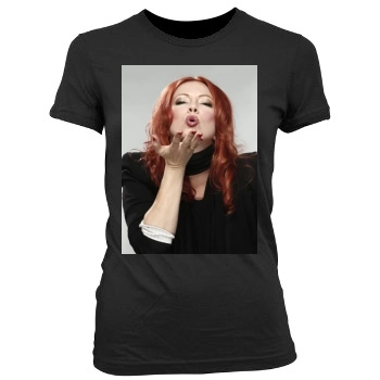 Traci Lords Women's Junior Cut Crewneck T-Shirt